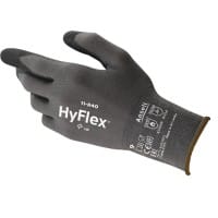 HyFlex Arbeitshandschuhe Schaumstoff, Nitril Größe 7 Schwarz 12 Paar
