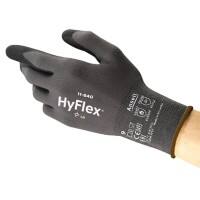 Ansell HyFlex Mechanical Protection Mehrweg Arbeitshandschuhe Schaum, Nitril Größe 8 Schwarz 12 Paar
