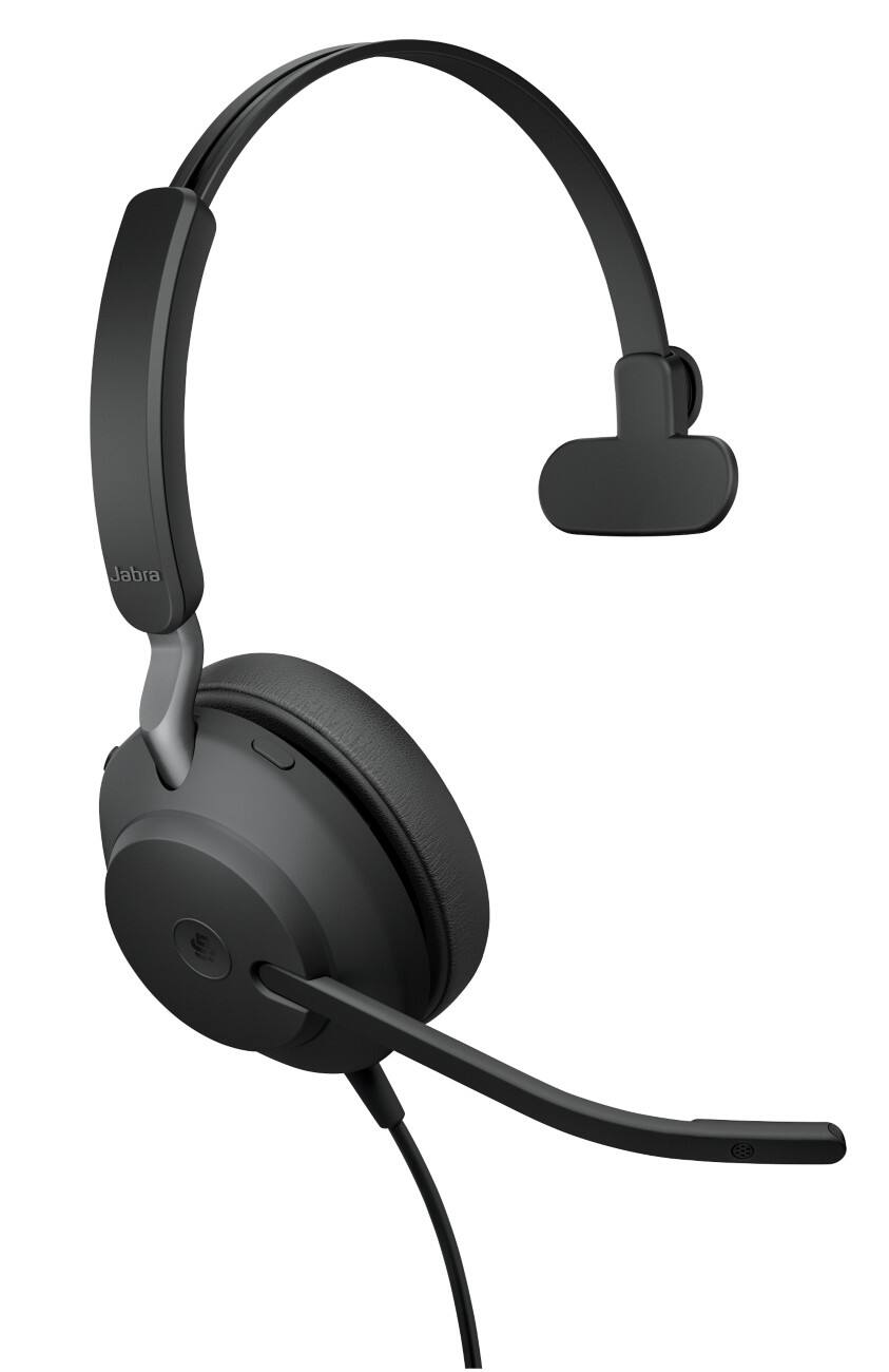 Jabra Evolve2 40 Kabelgebundenes Headset USB mit Mikrofon Mono Schwarz
