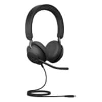 Jabra Evolve2 40 Verkabelt Headset USB Mit Mikrofon Stereo Schwarz