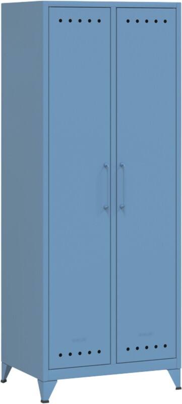 Bisley Fern Garderobe Metall 700 x 510 x 1.800 mm Blau