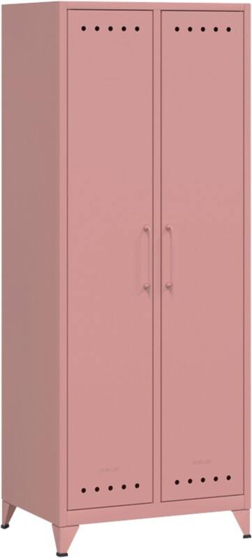 Bisley Fern Garderobenschrank Metall 700 x 510 x 1.800 mm Pastellrosa