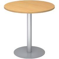 Hammerbacher VSTF Konferenztisch Buche Wangen-Fuß 800 (B) x 800 (T) x 745 (H) mm Spanplatte, Stahl