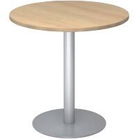 Hammerbacher VSTF Konferenztisch Eiche Wangen-Fuß 800 (B) x 800 (T) x 745 (H) mm Spanplatte, Stahl