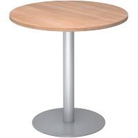 Hammerbacher VSTF Konferenztisch Walnuss Wangen-Fuß 800 (B) x 800 (T) x 745 (H) mm Spanplatte, Stahl