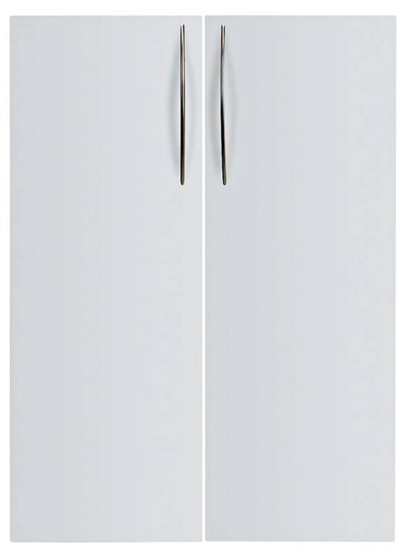 Hammerbacher Türen Matrix Lichtgrau 79 x 1,6 x 110,4 cm 2 Stück