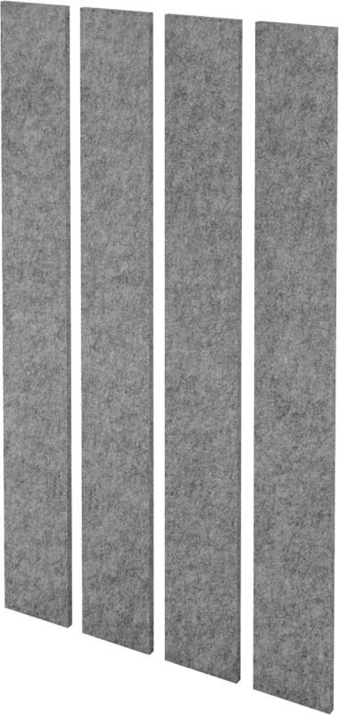 Hammerbacher Akustik-Wandelemente VAWP200 Grau 250 mm x 250 mm x 2000 mm