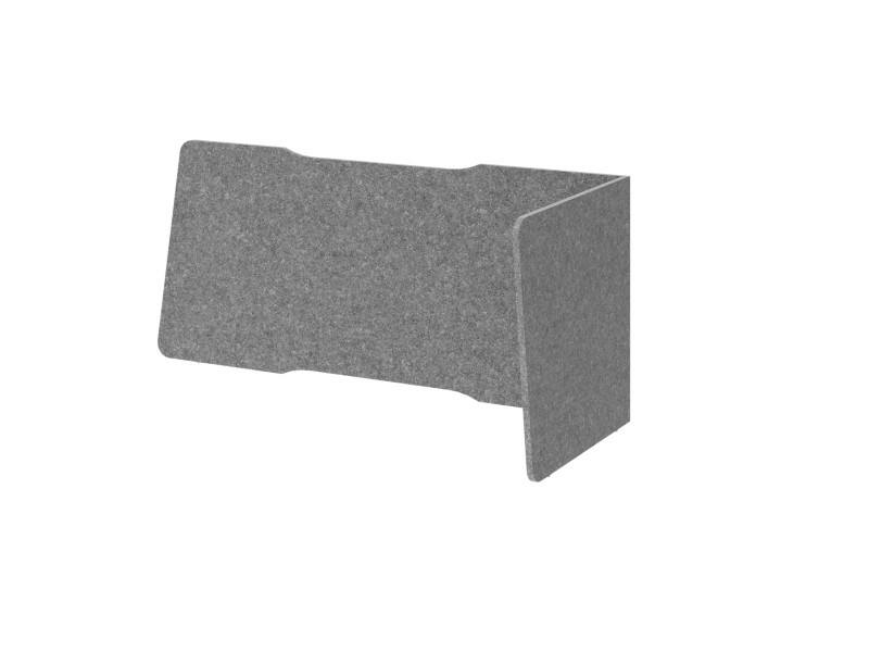 Hammerbacher Akustik Trennwand VASWF1810 Grau 1000 mm x 250 mm x 1800 mm