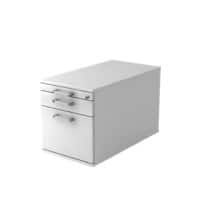 Hammerbacher Rollcontainer TC20 CE Weiß 4280 mm x 512 mm x 800 mm