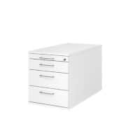 Hammerbacher Rollcontainer TC30 BS Weiß 4280 mm x 512 mm x 800 mm