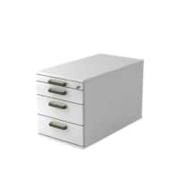 Hammerbacher Rollcontainer TC30 SG Weiß 4280 mm x 512 mm x 800 mm