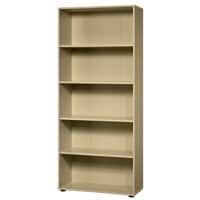 Hammerbacher Matrix Melaminharzbeschichtete Spanplatte Türen 4 Fachböden 800 x 330 x 1.880 mm Braun Ahorn