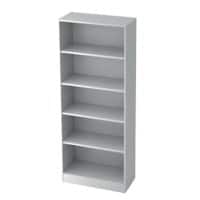 Hammerbacher Holz Bücherregal 4 Fachböden 800 x 400 x 2.004 mm Weiß
