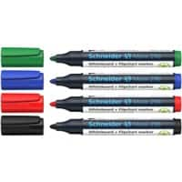 Schneider Maxx 290 96082000 Whiteboard-Marker Färbig sortiert Breit Filzspitze 2 - 3 mm 4 Stück