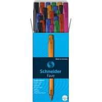 Schneider Fave 96081092 Einziehbar Kugelschreiber Blau 0.5 mm Mittel Kugelschreiber Nachfüllbar 50 Stück