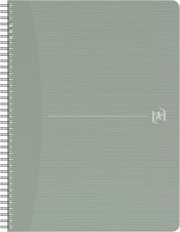 OXFORD My Rec’Up Notizbuch DIN A4 Kariert Doppeldraht Matt Lackierter Karton Grün Nicht gelocht 180 Seiten 90 Blatt