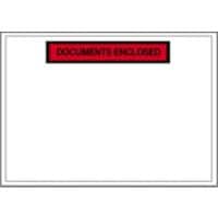 RAJA Selbstklebend Dokumententaschen C5 PE (Polyethylen), Silikonpapier Transparent 23 (B) x 16,5 (H) cm 1000 Stück