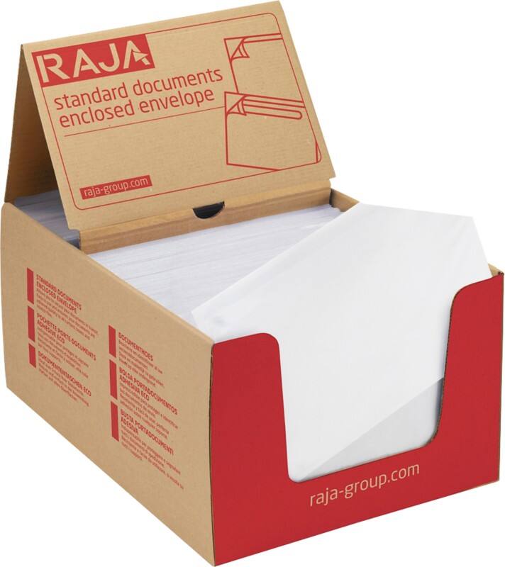 RAJA Selbstklebend Dokumententaschen C5 PE (Polyethylen), Silikonpapier 16,5 (B) x 22,5 (H) cm Transparent 250 Stück