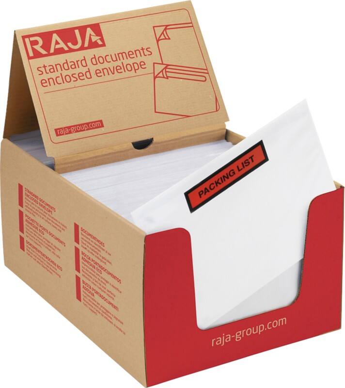RAJA Selbstklebend Dokumententaschen C5 PE (Polyethylen), Silikonpapier Transparent 22,5 (B) x 16,5 (H) cm 250 Stück