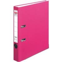 herlitz maX.file Protect Ordner A4 55 mm Rosa 2 Ringe Pappkarton, PP (Polypropylen) Texturiert