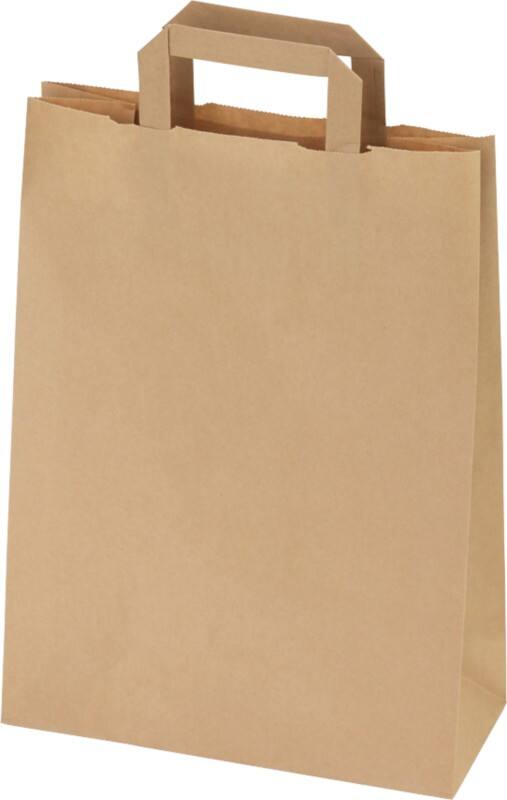 RAJA Tragetasche Papier Braun 12 x 35 x 26 cm 250 Stück