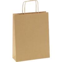 RAJA Tragetasche Papier Braun 22 x 8 x 18 cm 50 Stück