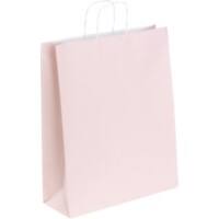 RAJA Tragetasche Papier Rosa 40 x 14 x 35 cm 50 Stück