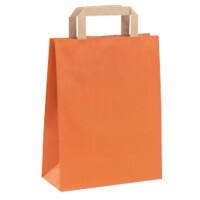 RAJA Tragetasche Papier Orange 12 x 35 x 26 cm 50 Stück