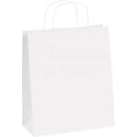 RAJA Tragetasche Papier Weiß 10 x 32 x 22 cm 50 Stück