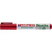 edding Permanentmarker e-22 Breit Keilspitze Rot