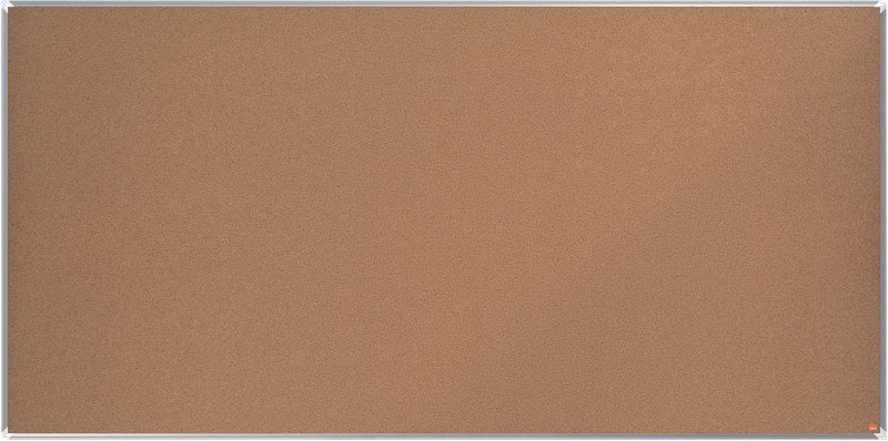 Nobo Premium Plus Wandmontierbares Anschlagbrett 1915186 Kork Alurahmen 2400 x 1200 mm Braun
