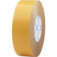 RAJA Doppelseitiges Klebeband Weiß 50 mm (B) x 50 m (L) PP (Polypropylen) 3 Stück