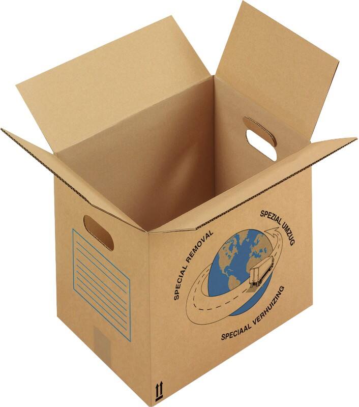 RAJA Umzugskarton 1-wellig Pappe 275 (B) x 300 (T) x 350 (H) mm Braun 20 Stück