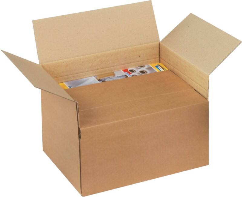 RAJA Versandkarton 1-wellig Pappe 400(B) x 300 (T) x 500 (H) mm Braun 20 Stück