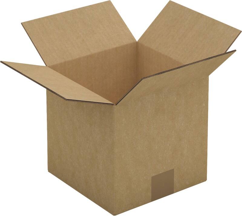 RAJA Versandkarton 2-wellig Pappe 200 (B) x 200 (T) x 200 (H) mm Braun 15 Stück