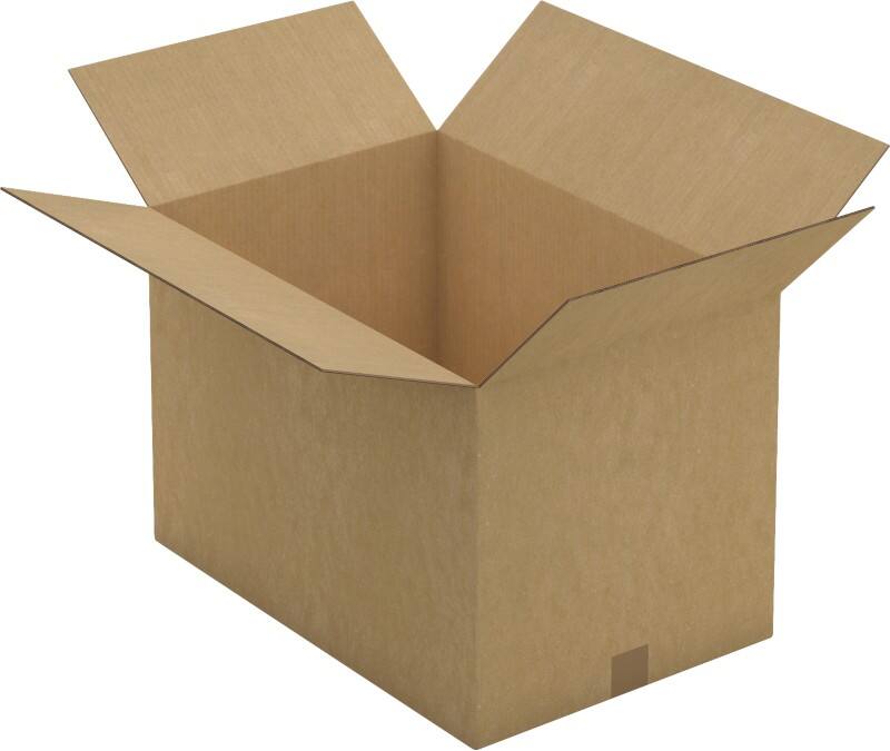 RAJA Versandkarton 2-wellig Pappe 400 (B) x 400 (T) x 600 (H) mm Braun 10 Stück