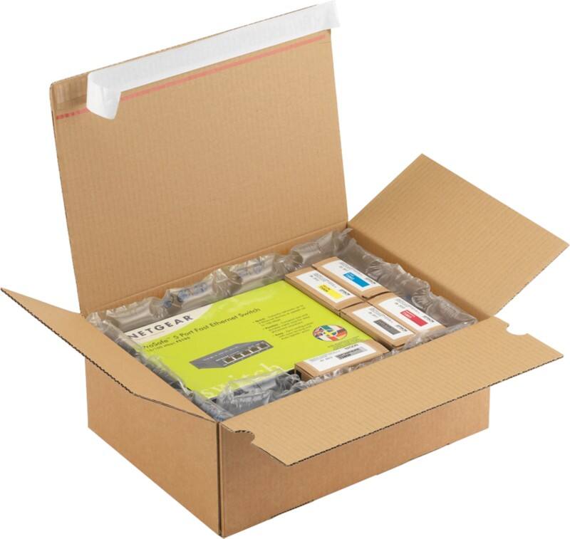 RAJA Versandkarton 1-wellig Pappe 160 (B) x 80 (T) x 230 (H) mm Braun 20 Stück