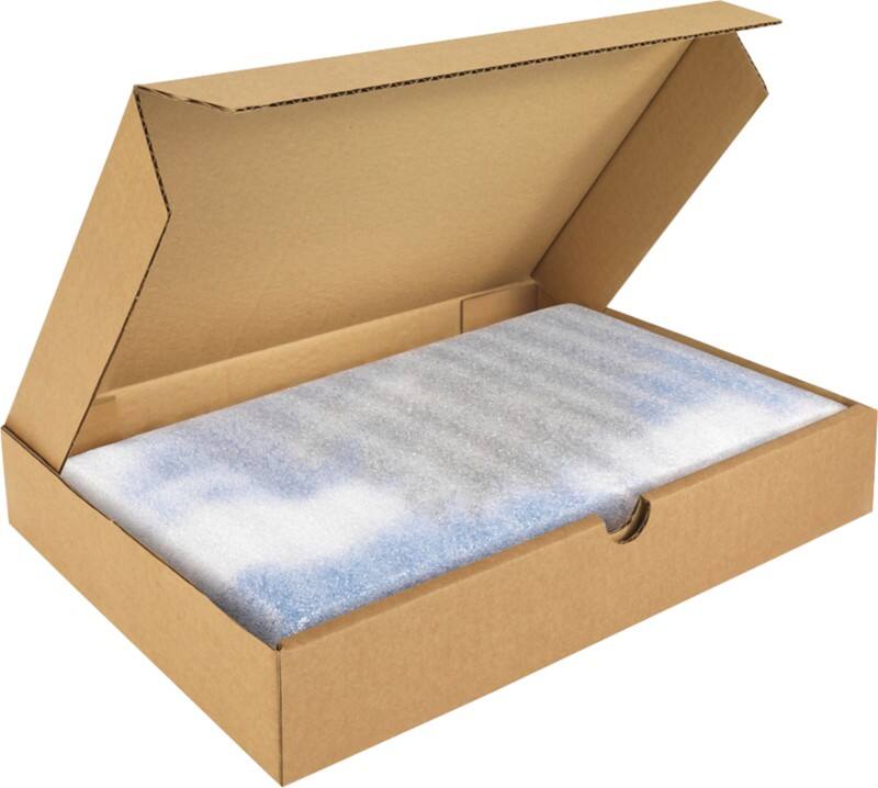 RAJA Versandkarton 1-wellig Pappe 220 (B) x 50 (T) x 310 (H) mm Braun 50 Stück