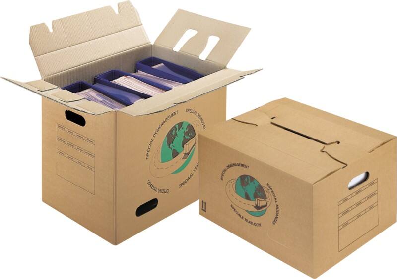 RAJA Umzugskarton 2-wellig Pappe 320 (B) x 360 (T) x 480 (H) mm Braun 20 Stück