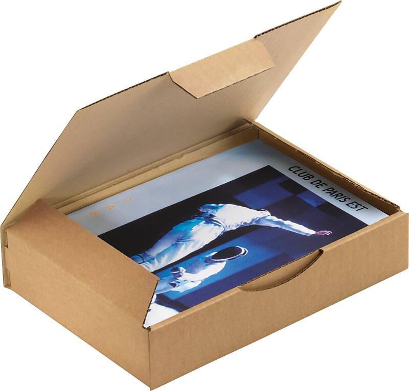 RAJA Versandkarton 1-wellig Pappe 170 (B) x 50 (T) x 240 (H) mm Braun 50 Stück