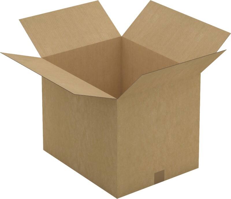 RAJA Versandkarton 1-wellig Pappe 400 (B) x 400 (T) x 500 (H) mm Braun 20 Stück