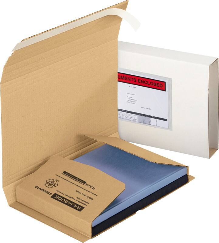 RAJA Buchkarton 1-wellig Pappe 180 (B) x 240 (H) mm Braun 25 Stück