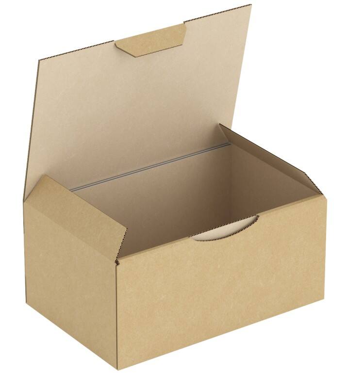 RAJA Versandkarton 1-wellig Pappe 100 (B) x 70 (T) x 150 (H) mm Braun 50 Stück