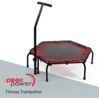 Peak Power Hexagon Fitness-Trampolin ZY331100000356 Schwarz, Rot
