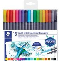 STAEDTLER Aquarell Kalligraphie-Stift Färbig Sortiert 18 Stück
