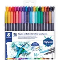STAEDTLER Aquarell Kalligraphie-Stift Färbig sortiert 36 Stück