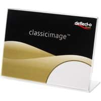 Deflecto Tischaufsteller A7 quer L-Form 10,1 (B) x 3,7 (T) x 7,7 (H) cm Transparent