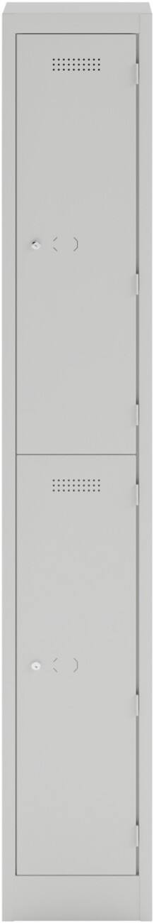 Bisley Primary Stahl Schließfach 1 Tür 1 abteile 600 x 500 x 1.800 mm Hellgrau