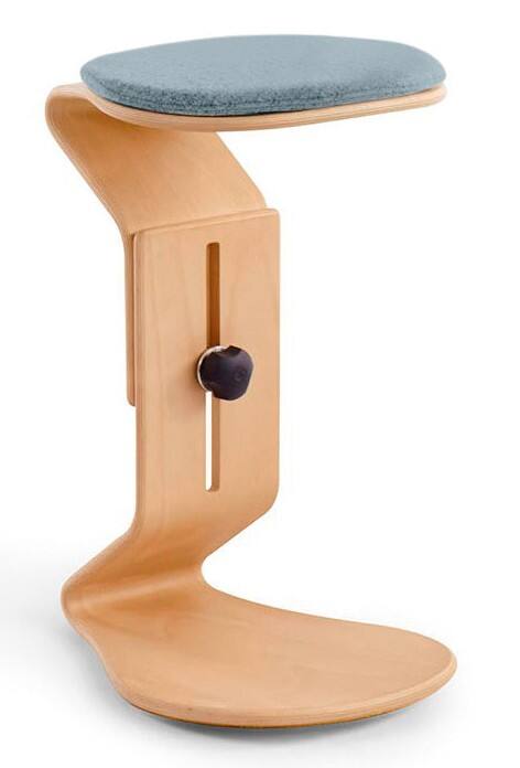 nest nature 1119 Pendelhocker Stoff Schwarz 380 x 390 x 630 mm