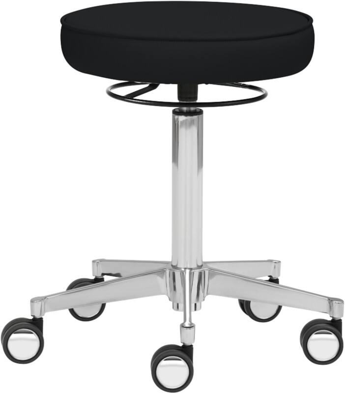 mayer sitzmöbel 1295 Drehhocker Stoff Schwarz 480 x 480 x 725 mm